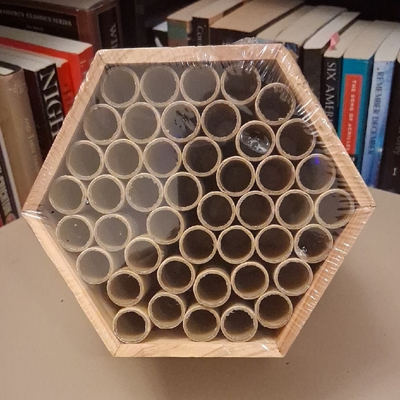 Hexagonal Wooden Bee Hotel - Picture 2 of 3